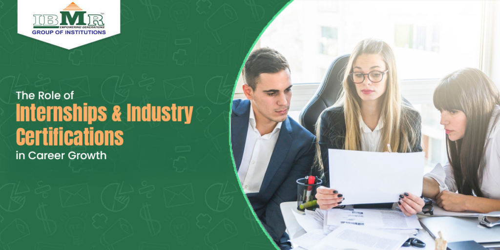 internships and industry certifications